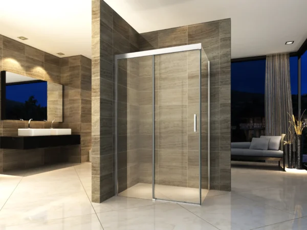 Luxury Soft closing Sliding Door Shower Enclosure 1000 x 800mm