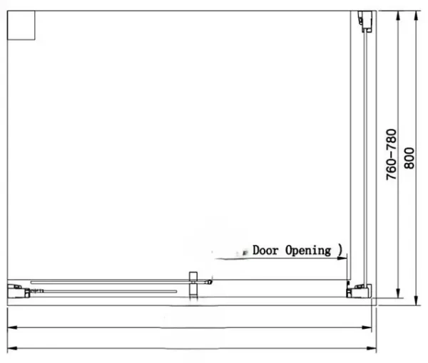 Luxury Soft closing Sliding Door Shower Enclosure 1200 x 800mm - Image 4